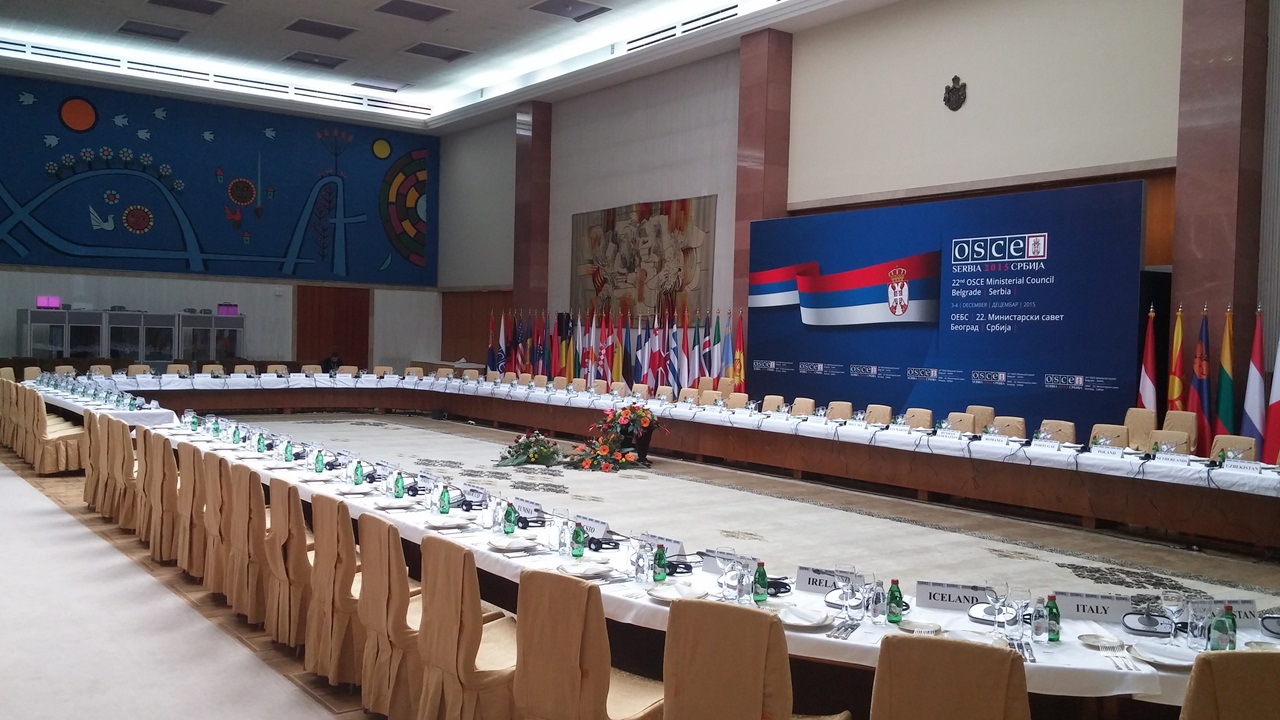 OSCE 2015 Ministarska konferencija, radni ručak, Bosch DCN, Simultano prevođenje